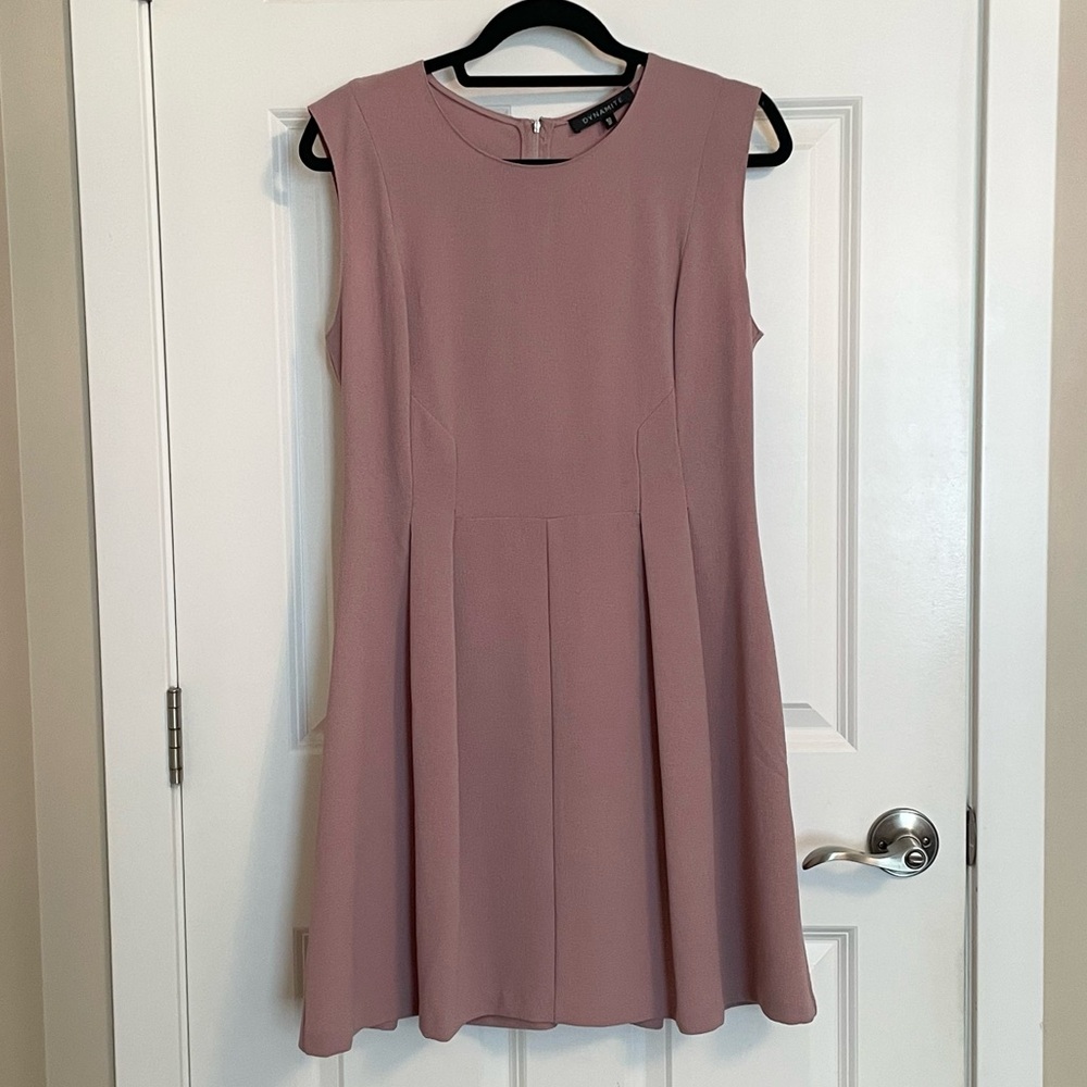 Dynamite Mauve Fit and Flare Dress